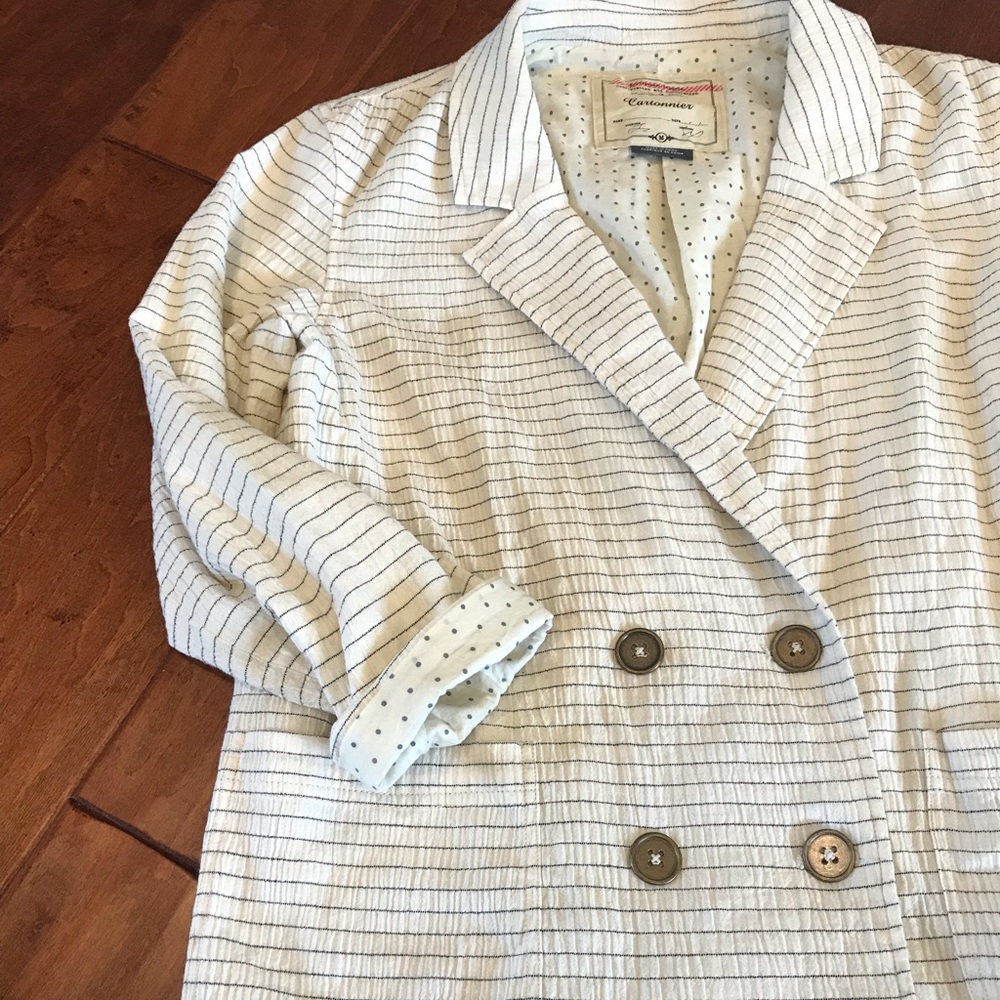 Anthropologie Cartonnier Boyfriend Blazer M - Picture 4 of 7